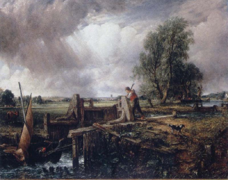 John Constable A boat passing a lock oil painting picture